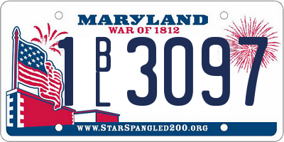 MD license plate 1BL3097