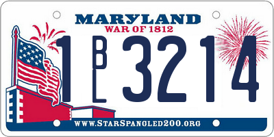 MD license plate 1BL3214