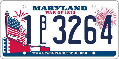 MD license plate 1BL3264