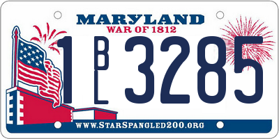 MD license plate 1BL3285