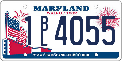 MD license plate 1BL4055