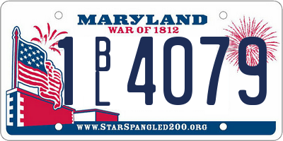 MD license plate 1BL4079