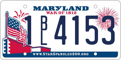 MD license plate 1BL4153