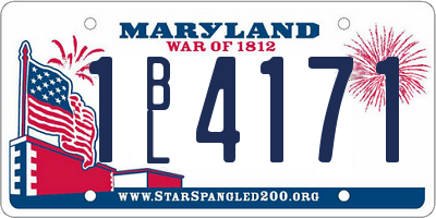 MD license plate 1BL4171