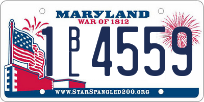 MD license plate 1BL4559