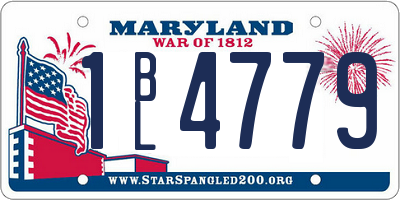 MD license plate 1BL4779