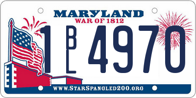 MD license plate 1BL4970