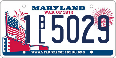 MD license plate 1BL5029