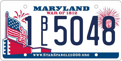 MD license plate 1BL5048