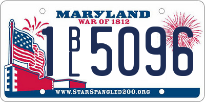 MD license plate 1BL5096