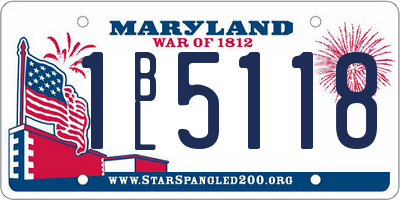 MD license plate 1BL5118