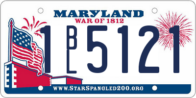MD license plate 1BL5121