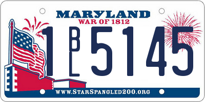 MD license plate 1BL5145