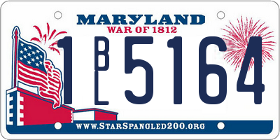MD license plate 1BL5164