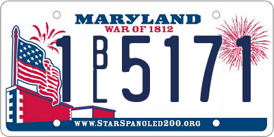 MD license plate 1BL5171