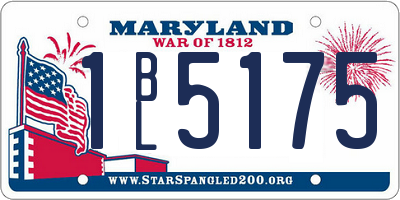 MD license plate 1BL5175