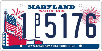 MD license plate 1BL5176