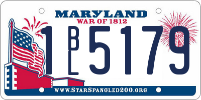MD license plate 1BL5179