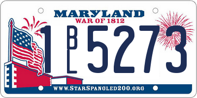 MD license plate 1BL5273