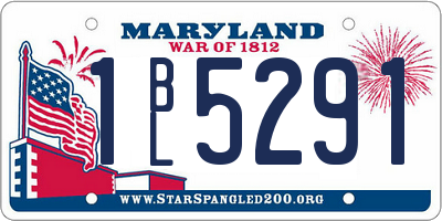 MD license plate 1BL5291