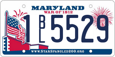 MD license plate 1BL5529