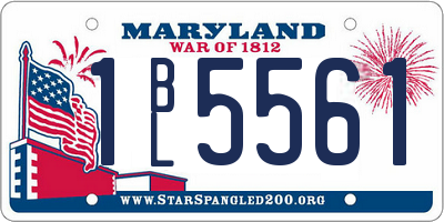 MD license plate 1BL5561