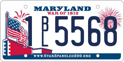 MD license plate 1BL5568