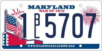 MD license plate 1BL5707