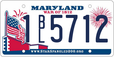 MD license plate 1BL5712
