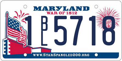 MD license plate 1BL5718