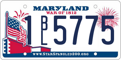 MD license plate 1BL5775