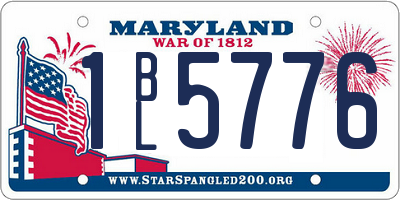 MD license plate 1BL5776