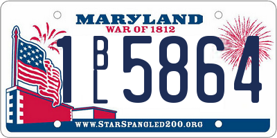 MD license plate 1BL5864