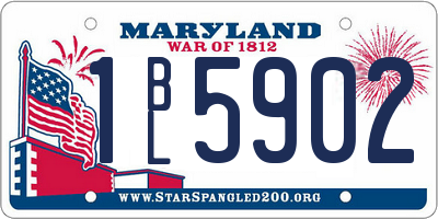MD license plate 1BL5902