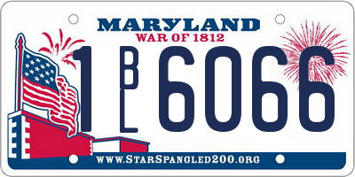 MD license plate 1BL6066