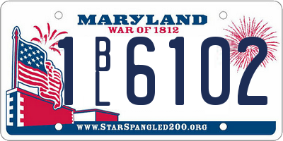 MD license plate 1BL6102
