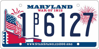 MD license plate 1BL6127