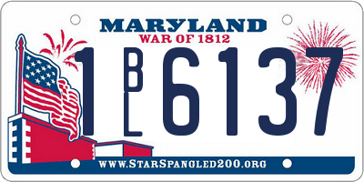 MD license plate 1BL6137