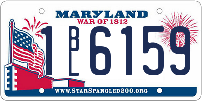 MD license plate 1BL6159