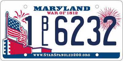 MD license plate 1BL6232