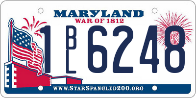 MD license plate 1BL6248