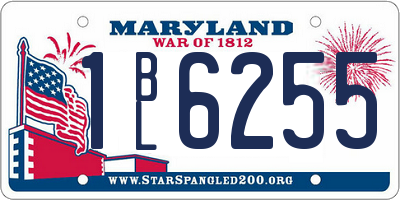 MD license plate 1BL6255