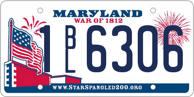 MD license plate 1BL6306