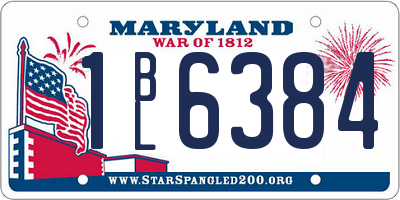 MD license plate 1BL6384