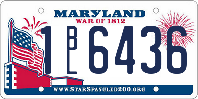 MD license plate 1BL6436