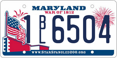 MD license plate 1BL6504