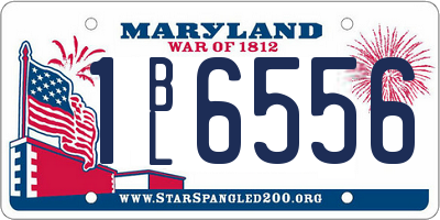 MD license plate 1BL6556