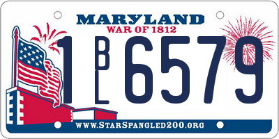 MD license plate 1BL6579