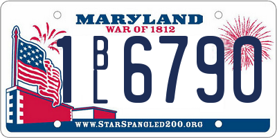 MD license plate 1BL6790