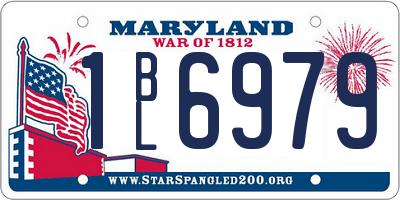MD license plate 1BL6979